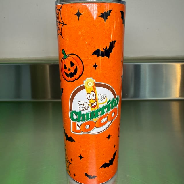 Halloween Tumbler Orange.