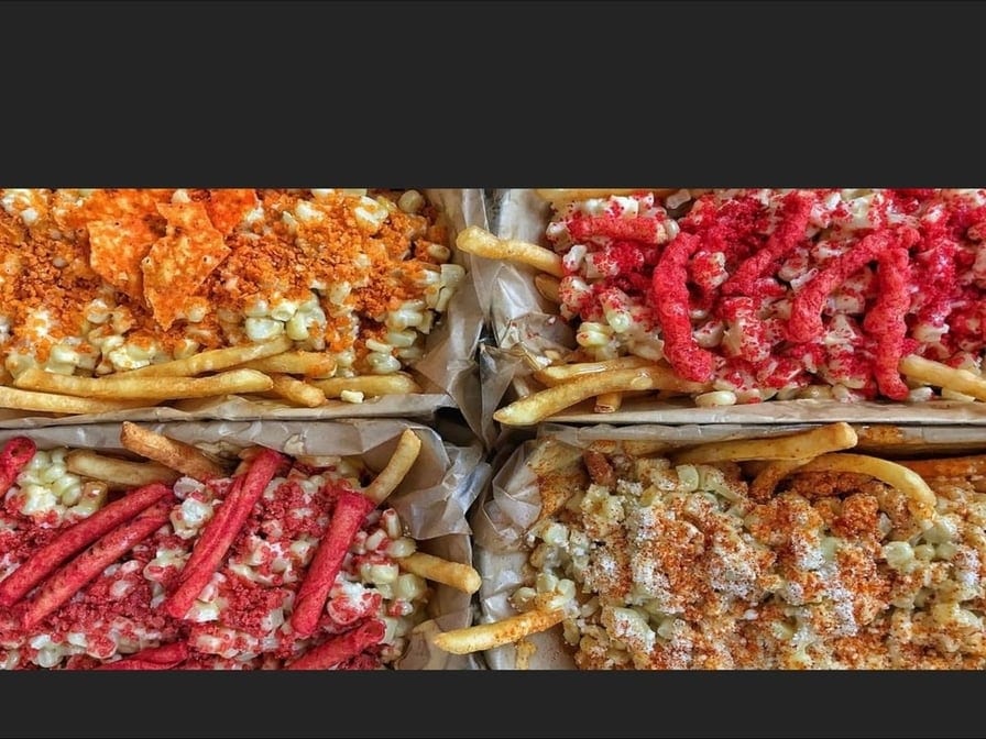Hot Cheetos Elote Fries.