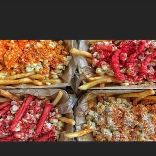Hot Cheetos Elote Fries