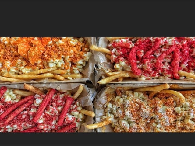 Hot Cheetos Elote Fries.
