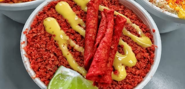 Takis in a Cup.