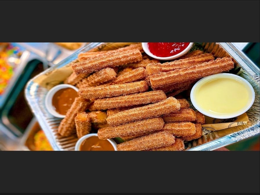 Party Size Churros With 4 Dipping Sauce (40pcs).