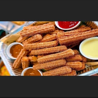 Party Size Churros With 4 Dipping Sauce (40pcs)