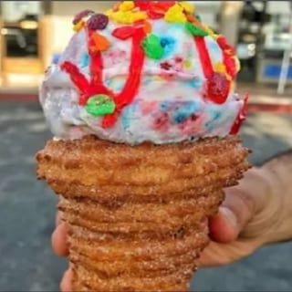 Churro Ice Cream Cone