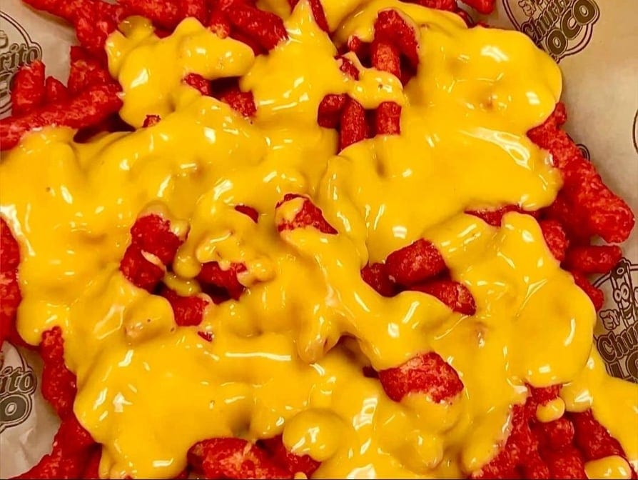Hot Cheetos Bag W/nacho Cheese.