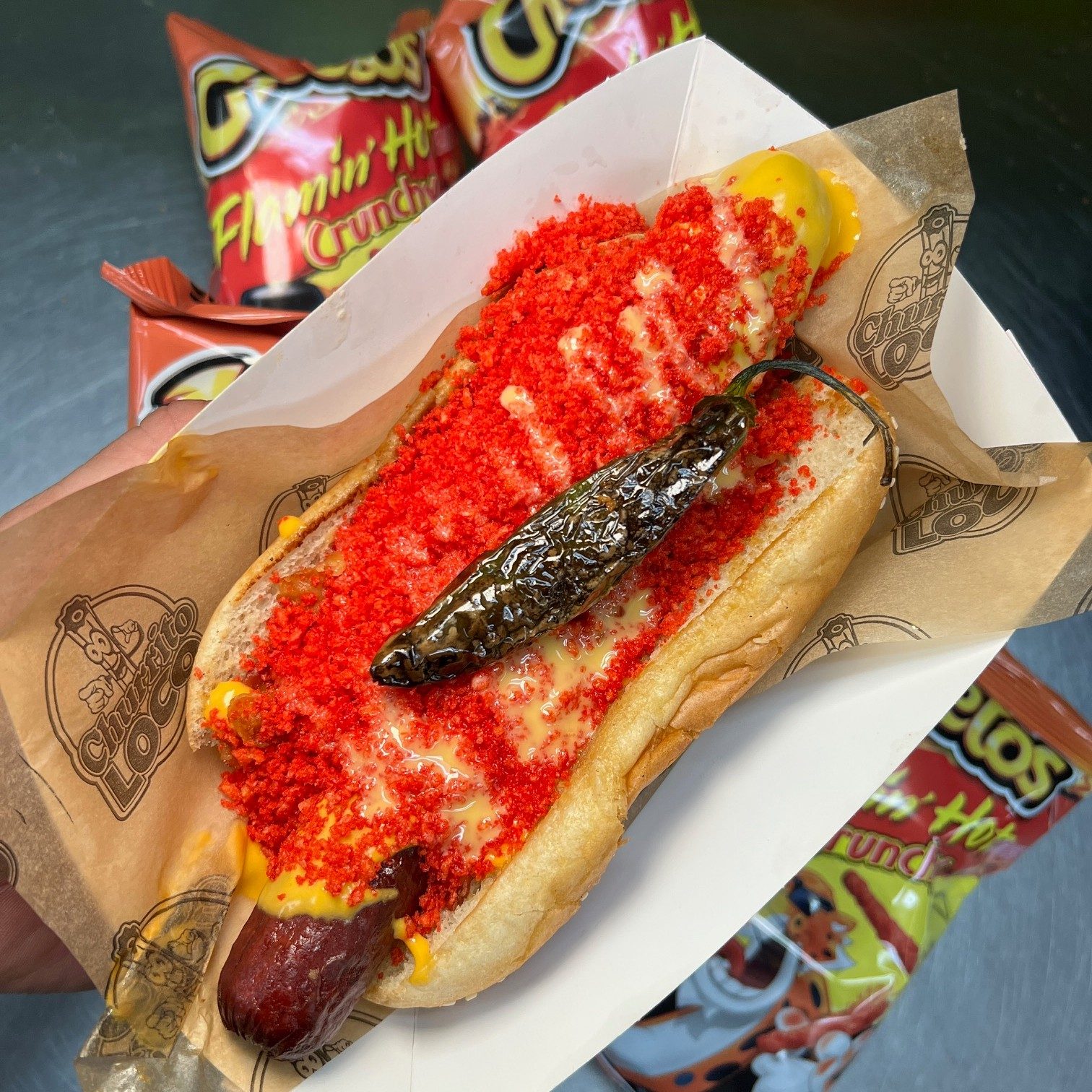 $5 Flamin dog Wednesday Special.
