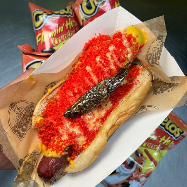 $5 Flamin dog Wednesday Special.