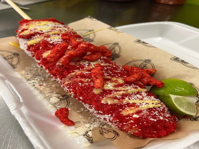 Hot Cheetos Corn.