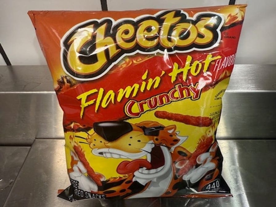 Hot Cheetos Bag.